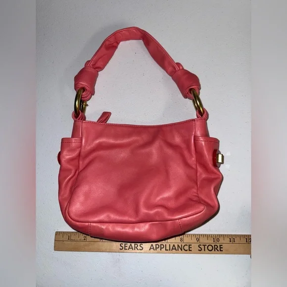 Coach Parker Resort Mini Pouch In Pink Smooth Leather - Picture 10 of 11